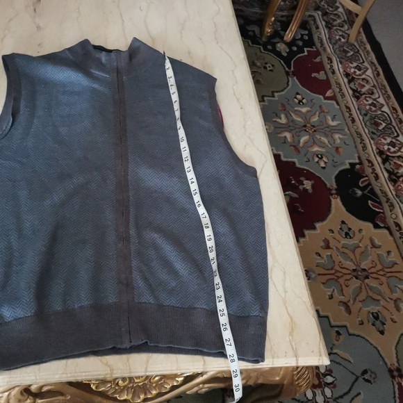 Black Brown 1826 Mens 100% Merino Wool Sleeveless  Sweater Vest - Picture 7 of 8